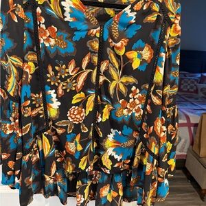 Colorful Floral Boho Top